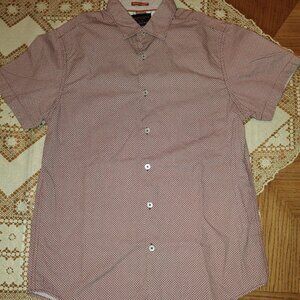 Denim & Flower short sleeve button down slim fit S